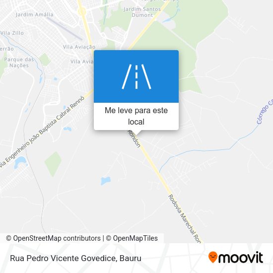 Rua Pedro Vicente Govedice mapa
