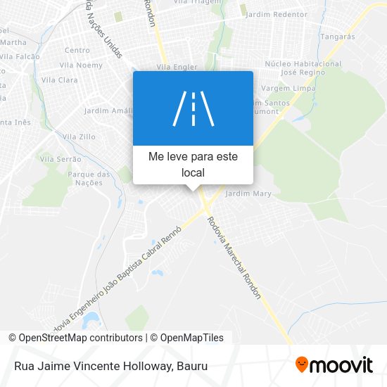 Rua Jaime Vincente Holloway mapa