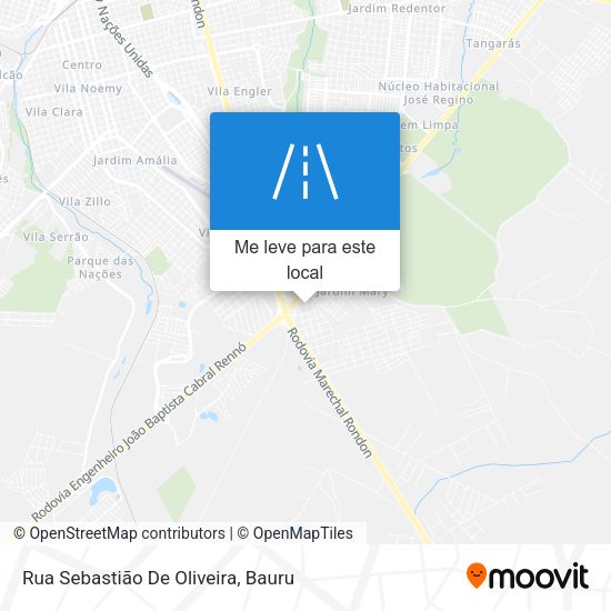 Rua Sebastião De Oliveira mapa