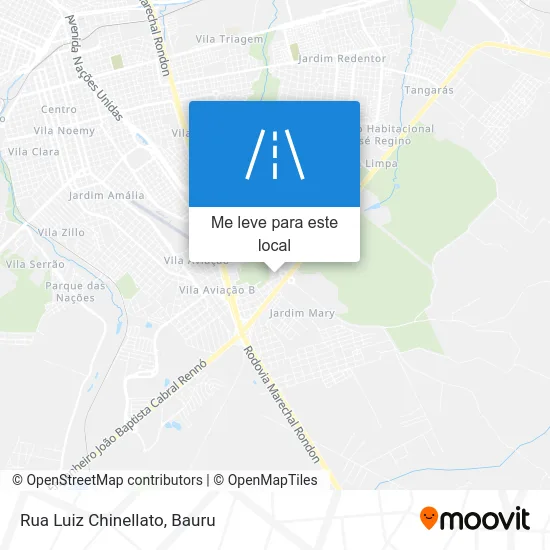 Rua Luiz Chinellato mapa