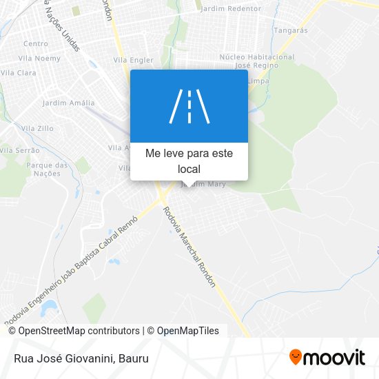 Rua José Giovanini mapa