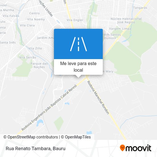 Rua Renato Tambara mapa