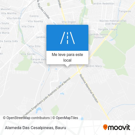 Alameda Das Cesalpineas mapa