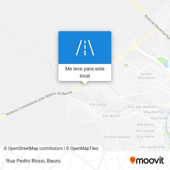 Rua Pedro Rossi mapa