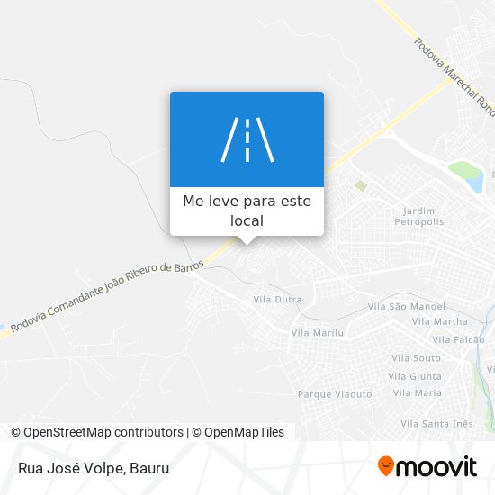 Rua José Volpe mapa