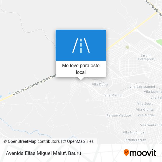 Avenida Elias Miguel Maluf mapa