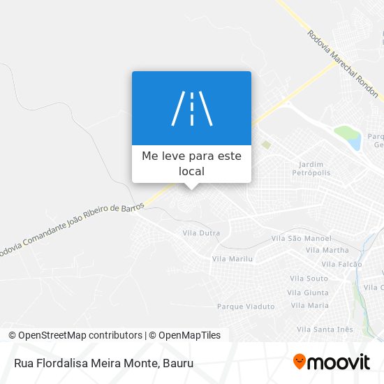Rua Flordalisa Meira Monte mapa