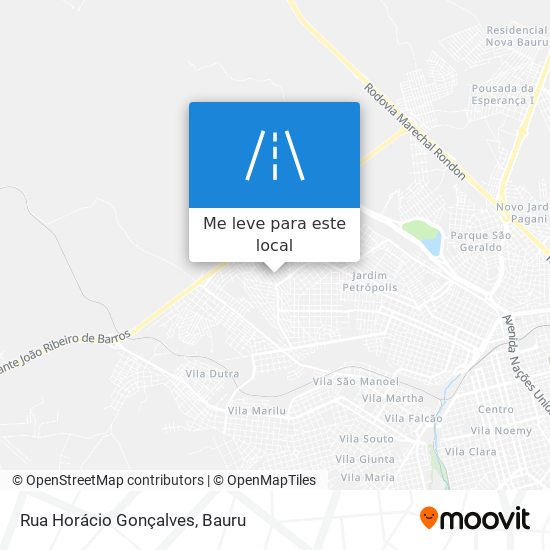 Rua Horácio Gonçalves mapa