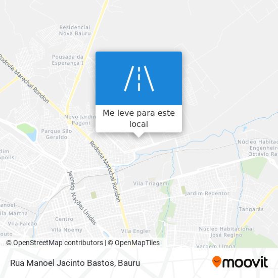 Rua Manoel Jacinto Bastos mapa