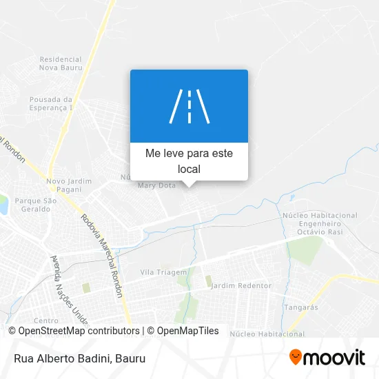 Rua Alberto Badini mapa