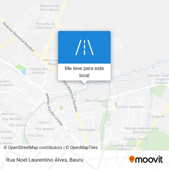 Rua Noel Laurentino Alves mapa