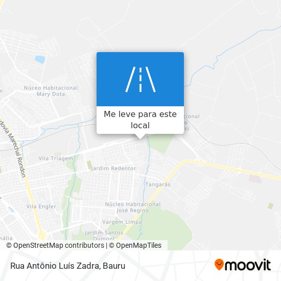 Rua Antônio Luís Zadra mapa