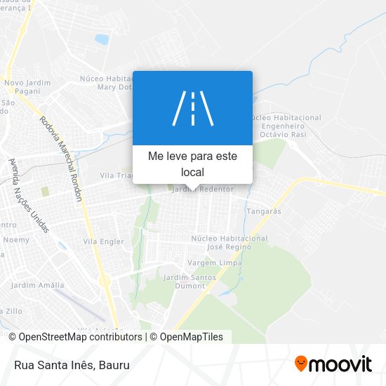 Rua Santa Inês mapa