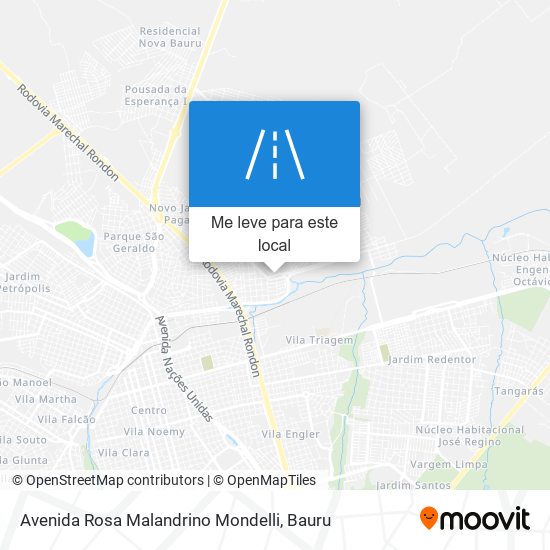 Avenida Rosa Malandrino Mondelli mapa