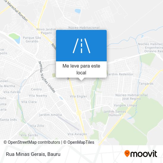 Rua Minas Gerais mapa