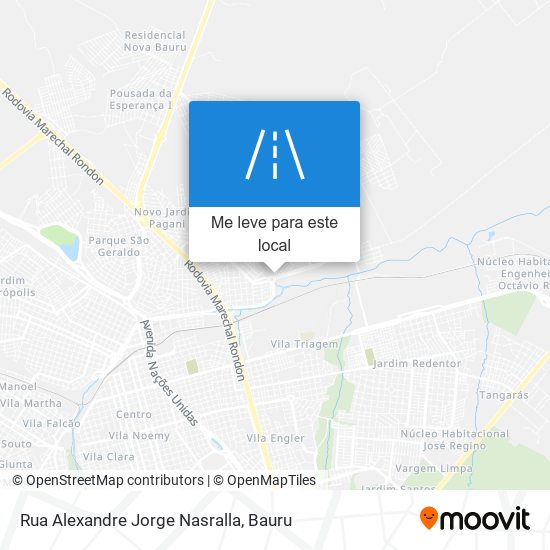 Rua Alexandre Jorge Nasralla mapa