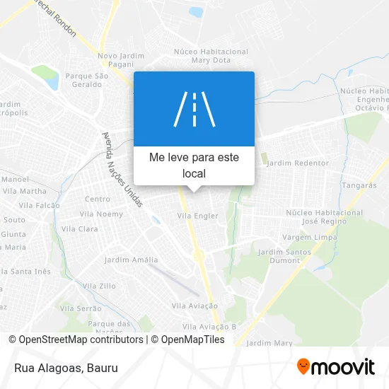 Rua Alagoas mapa