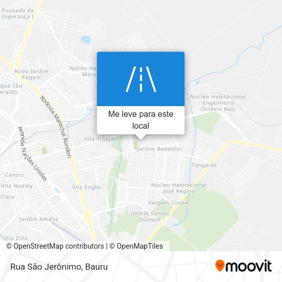 Rua São Jerônimo mapa
