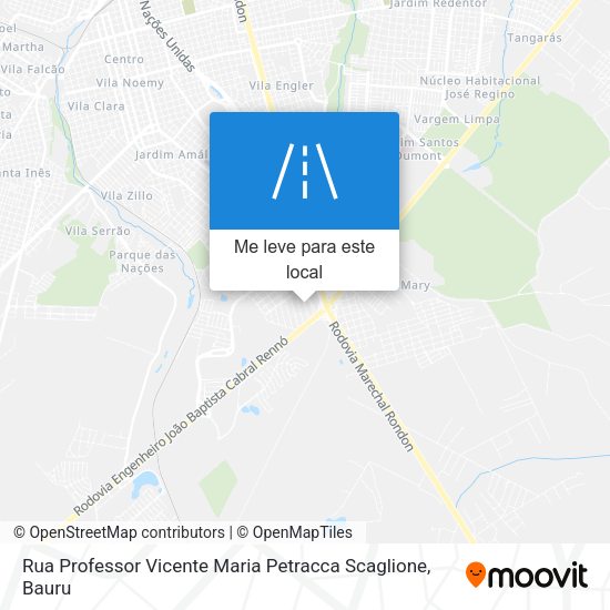 Rua Professor Vicente Maria Petracca Scaglione mapa