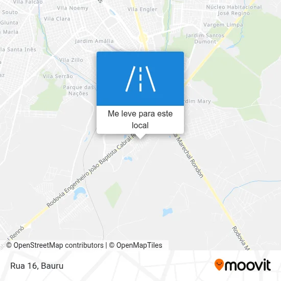Rua 16 mapa