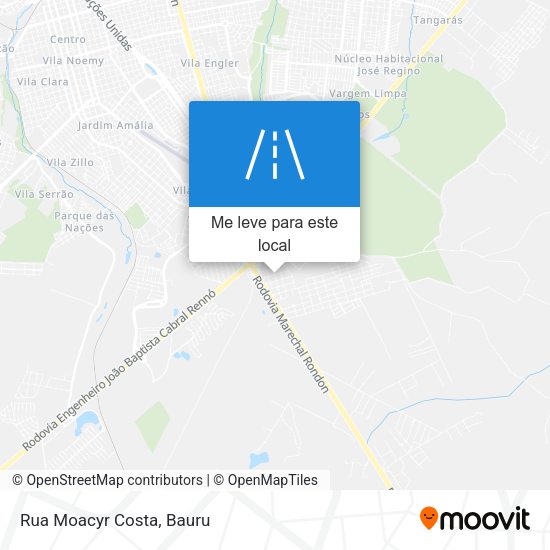 Rua Moacyr Costa mapa