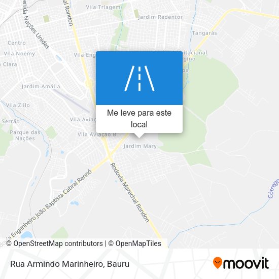 Rua Armindo Marinheiro mapa