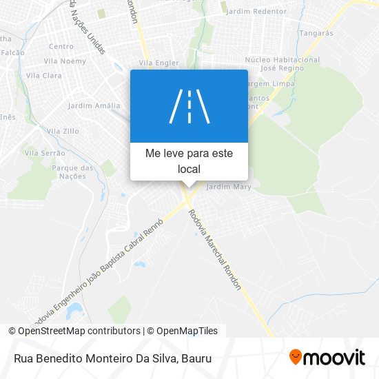 Rua Benedito Monteiro Da Silva mapa