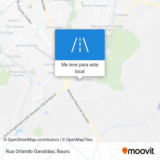 Rua Orlando Gavaldao mapa