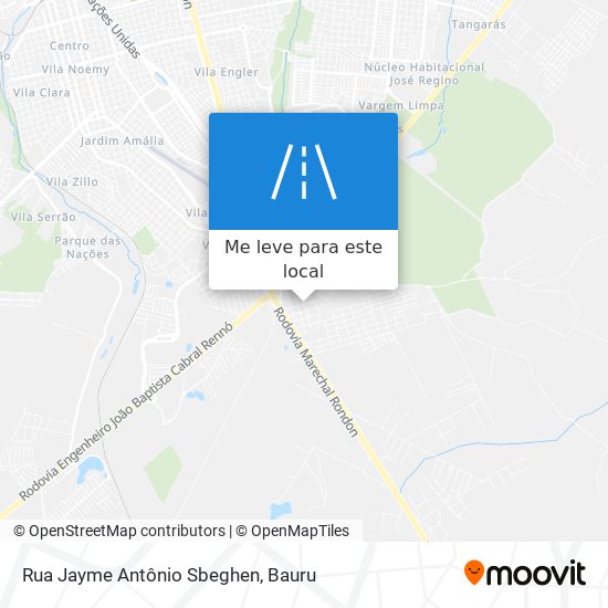 Rua Jayme Antônio Sbeghen mapa