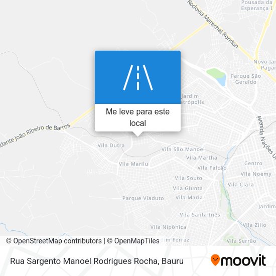 Rua Sargento Manoel Rodrigues Rocha mapa
