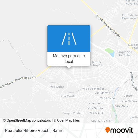 Rua Júlia Ribeiro Vecchi mapa