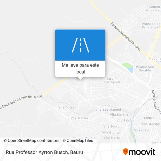 Rua Professor Ayrton Busch mapa