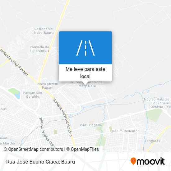 Rua José Bueno Ciaca mapa