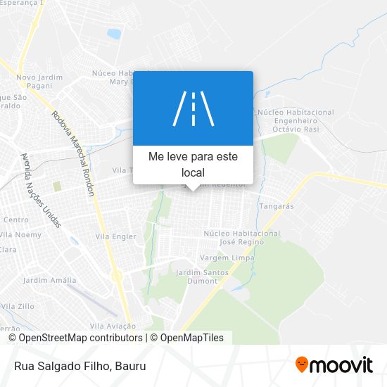 Rua Salgado Filho mapa