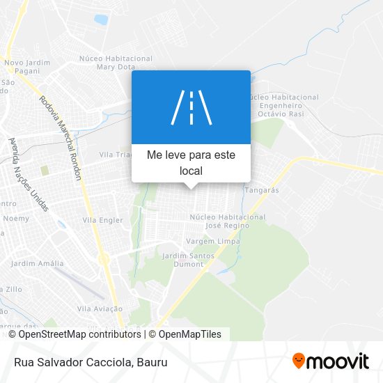 Rua Salvador Cacciola mapa