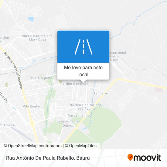 Rua Antônio De Paula Rabello mapa