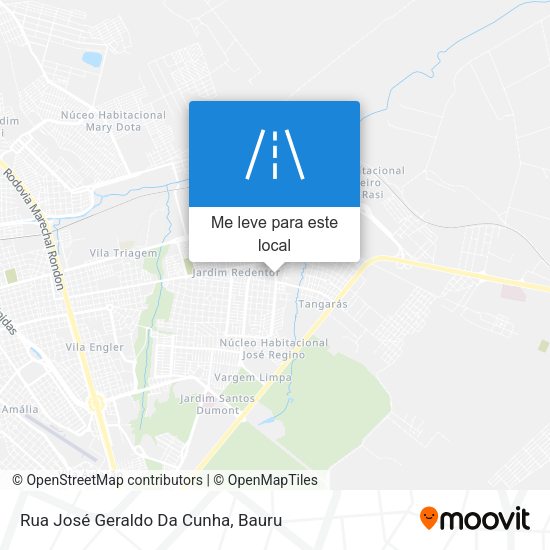 Rua José Geraldo Da Cunha mapa