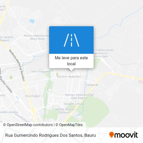 Rua Gumercindo Rodrigues Dos Santos mapa