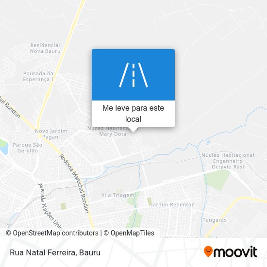 Rua Natal Ferreira mapa