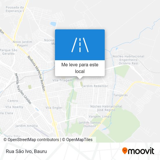 Rua São Ivo mapa