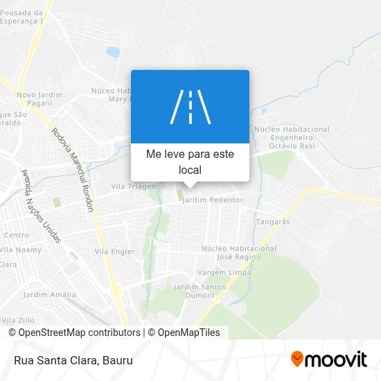 Rua Santa Clara mapa