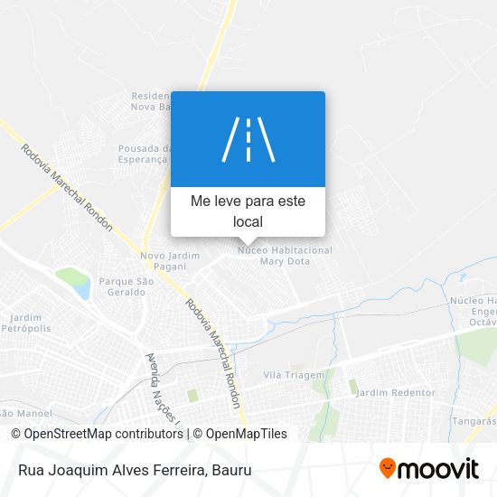 Rua Joaquim Alves Ferreira mapa