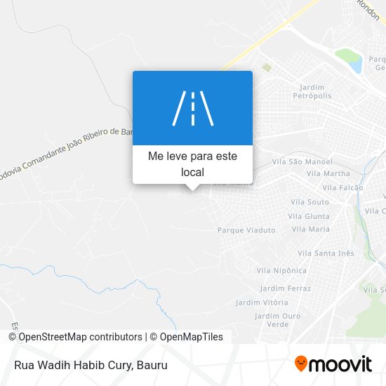 Rua Wadih Habib Cury mapa