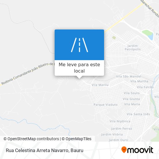 Rua Celestina Arreta Navarro mapa