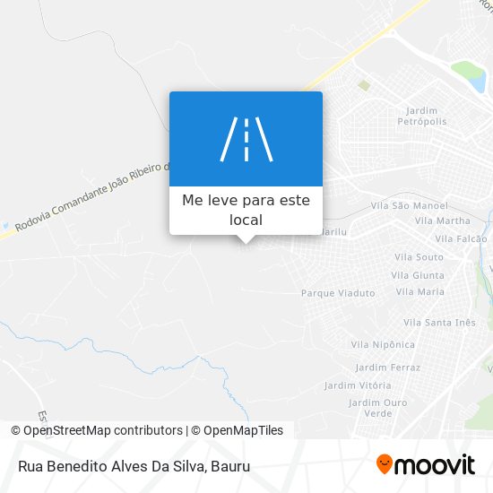 Rua Benedito Alves Da Silva mapa