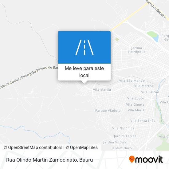 Rua Olindo Martin Zamocinato mapa