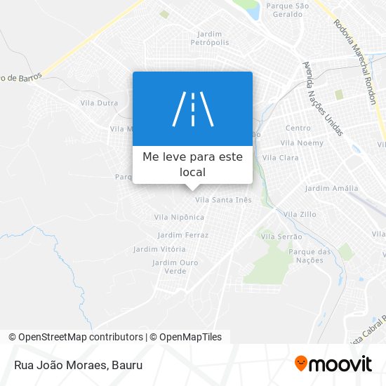 Rua João Moraes mapa