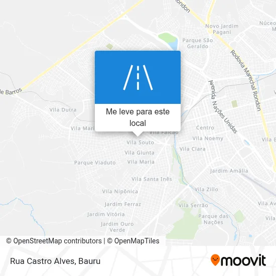 Rua Castro Alves mapa
