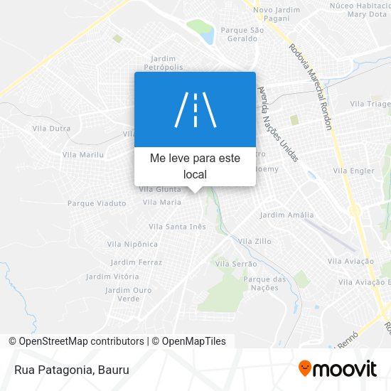 Rua Patagonia mapa