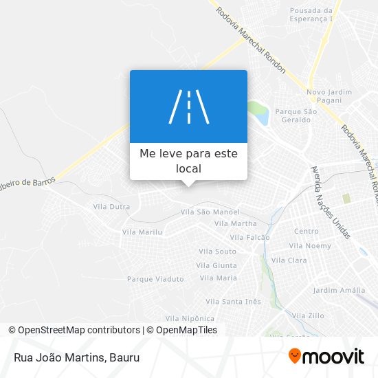 Rua João Martins mapa